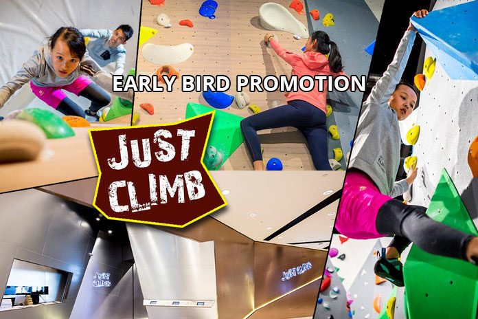 Just Climb - Early Bird Promotion: 34% OFF 50-min Kids/Adult Indoor Climbing Class
