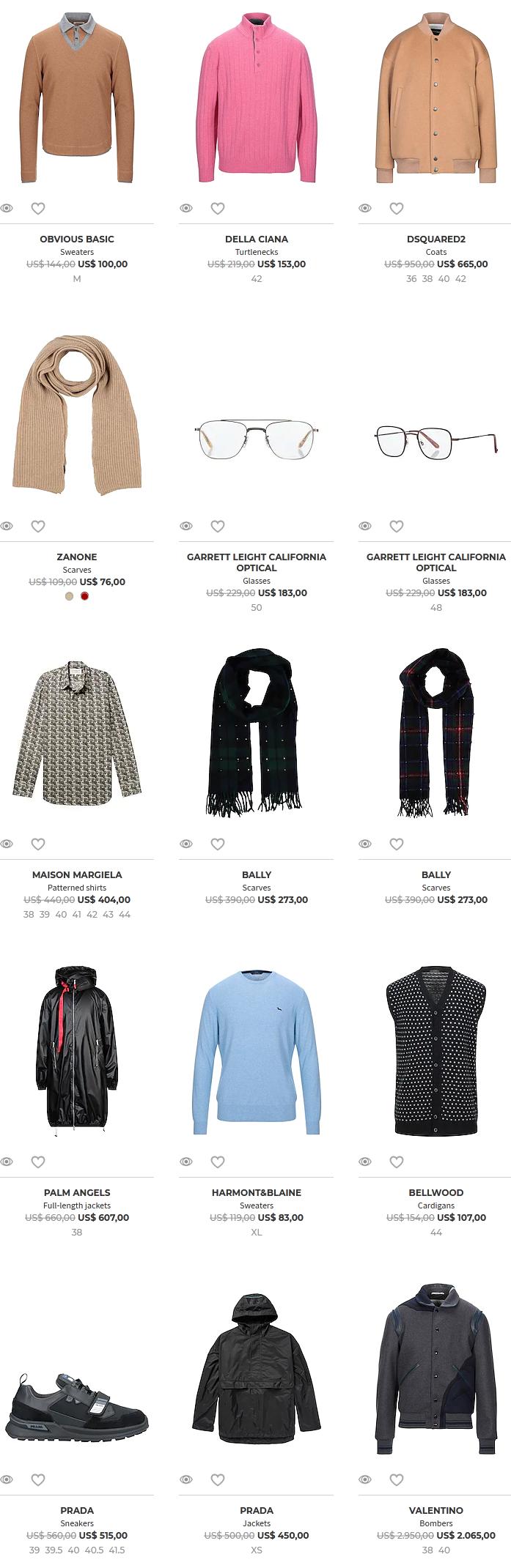 YOOX up to 85% OFF men's styles 30 Mar 2020