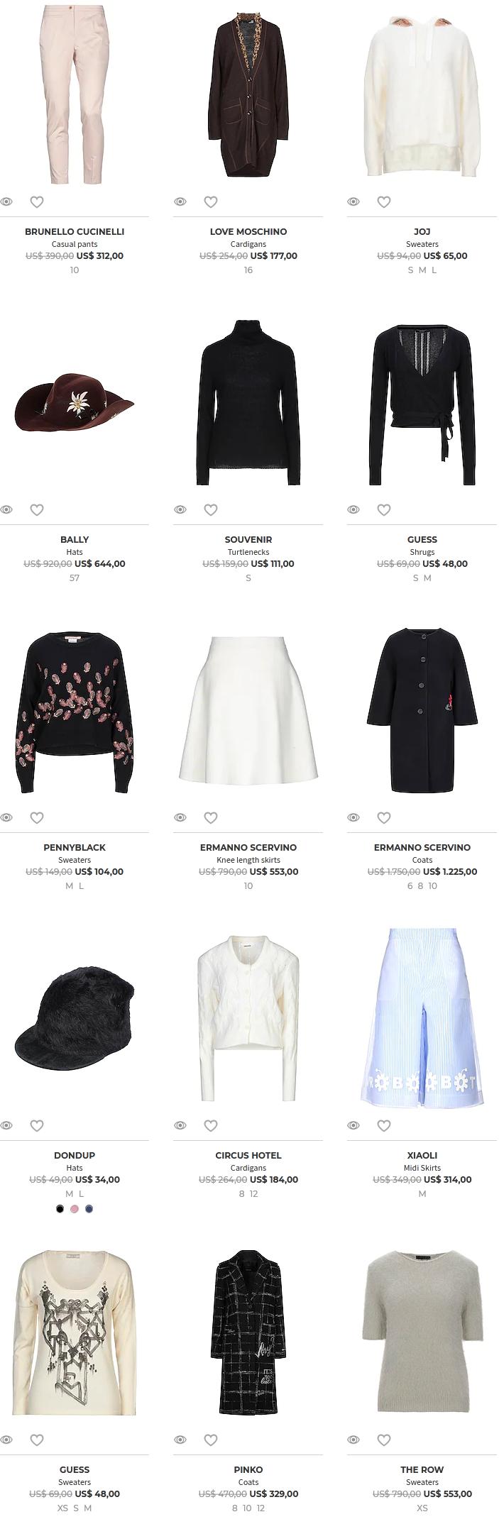 YOOX up to 85% OFF women's styles 30 Mar 2020