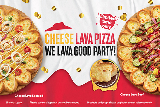 Pizza Hut Promotion: Cheese Lava Pizza at HK$32