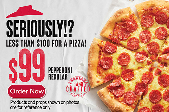 Pizza Hut Deal: Pepperoni Regular Pizza at HK$99